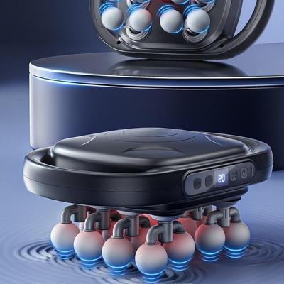 Professional Grade Muscle Massager with 16 Heads - High Frequency Vibration & Hot Compress