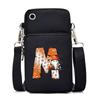 Halloween letter printing trend mobile phone bag vertical square black messenger bag change bag