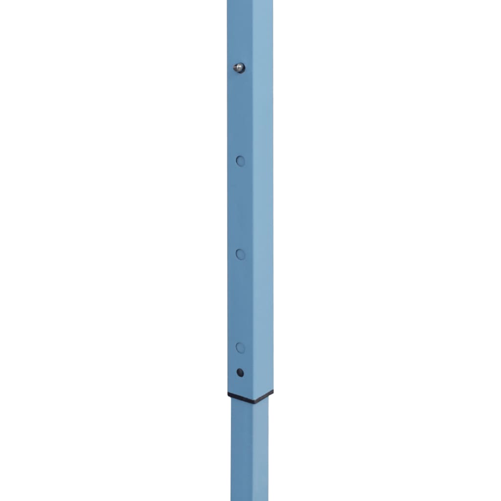 Folding Gazebo with 3 Side Panels 3 x 4.5 m Blue