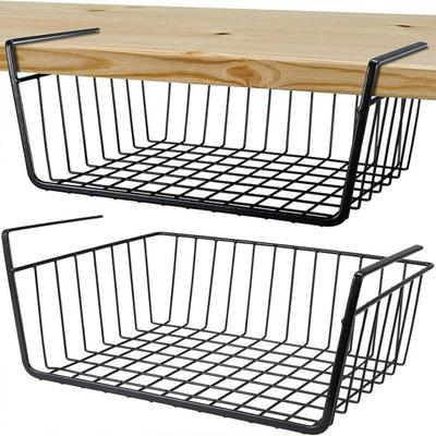 Roysmart 2 Pack Metal Hanging Storage Baskets for Kitchen, Office, Pantry, Bathroom, Cabinet