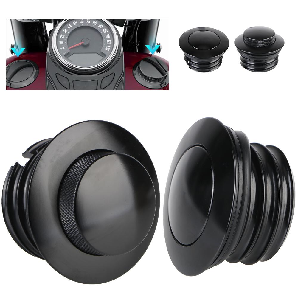 Accessories Dyna FXD Softial Fat Boy CVO Motorcycle Oil Tank Gas Cap CNC Aluminum For Harley Sportster XL883 XL1200 Chrome Black