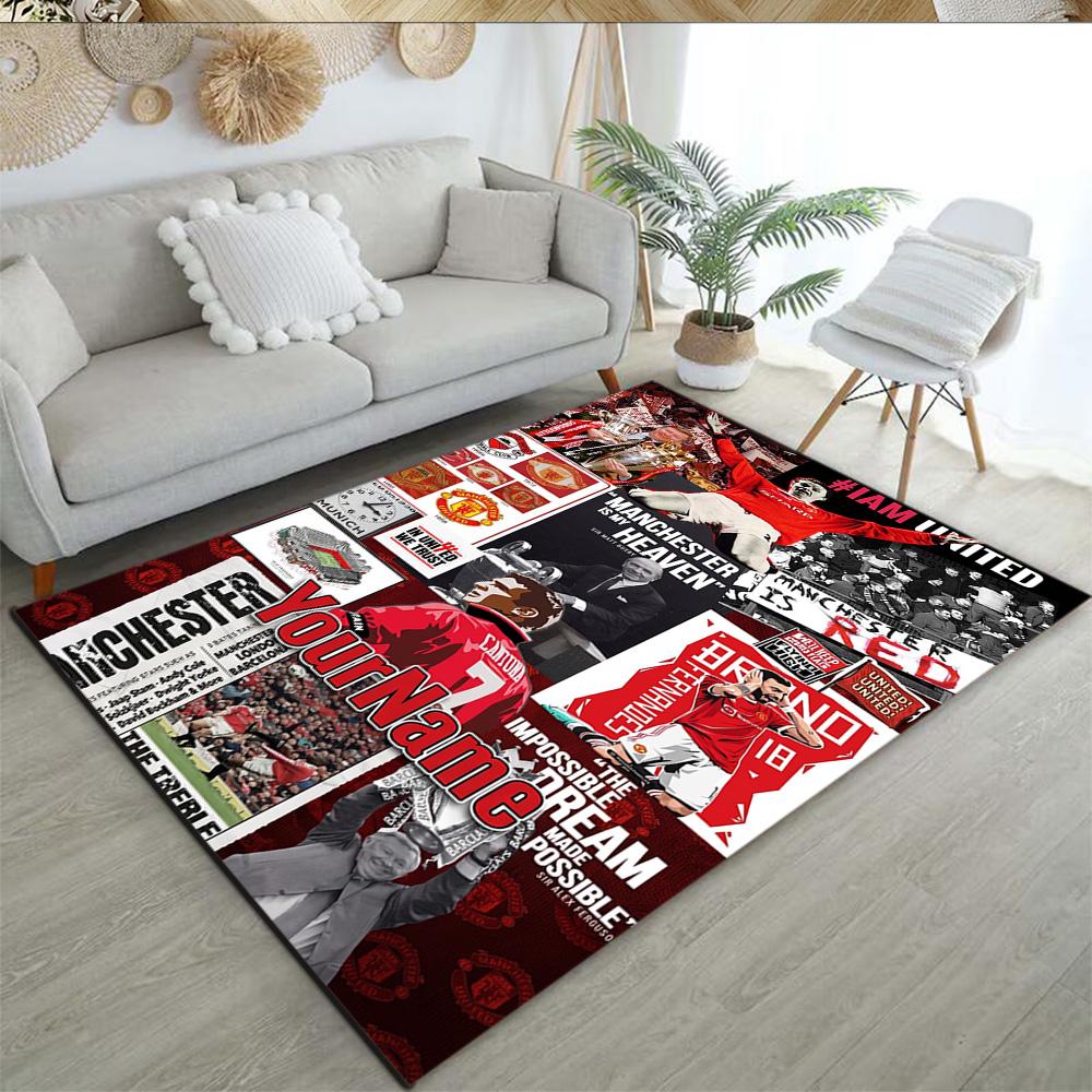 Manchester Personalized Name Area Rug Suitable for Outdoor Bedrooms Entryway Decorate room Antislip Carpet Office home decor