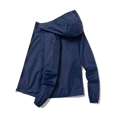 Men's Plus Size Lightweight Sunscreen Jacket for Outdoor Summer Protection
