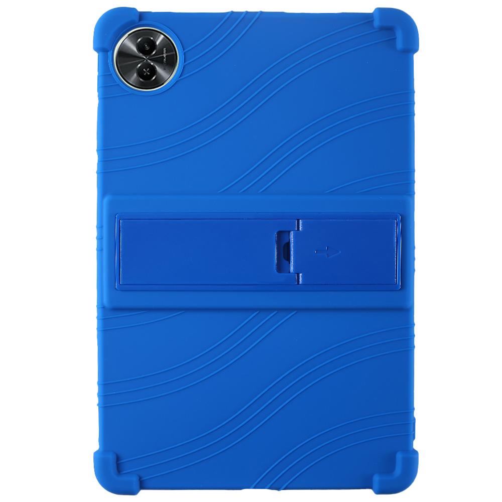 

Чехол для Realme Pad 2 Утолщенные 4 угла Противоударный Силиконовый Чехол для Планшета со Складной Подставкой Dark Blue