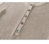 Elegant 60s Count Wool Round Neck Slimming Sweater - Women's Spring/Autumn Style, Faux Two-Piece Design