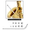 Saxofonreparationsverktygssats Lång stång + metallkula + hinkkula Saxhalsunderhållsverktyg för alt-/tenorsaxofonblåsinstrument