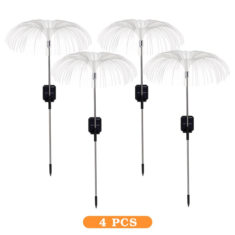 Solar Firework Garden Lights Waterproof Solar Jellyfish Lamp Outdoor Decorative Stake Light Patio Walkway Decor Landscape Lamp