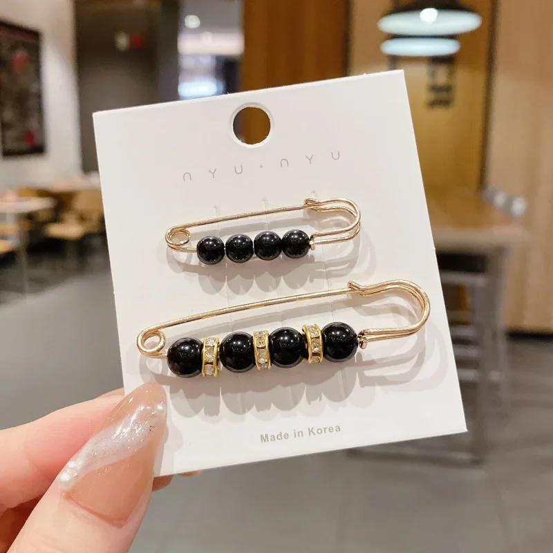 Detachable Metal Brooches for Women Pins Fastener Pants Pin Button Sewing-Free Buckles for Jeans Perfect Fit Reduce Waist