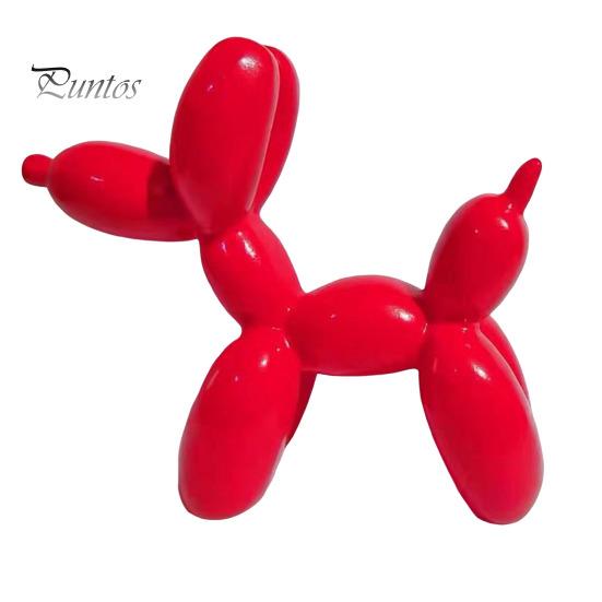 

Статуэтка собаки из смолы, скандинавский щенок, настольное украшение, однотонная мини-скульптура щенка для гостиной, офиса, спальни красный