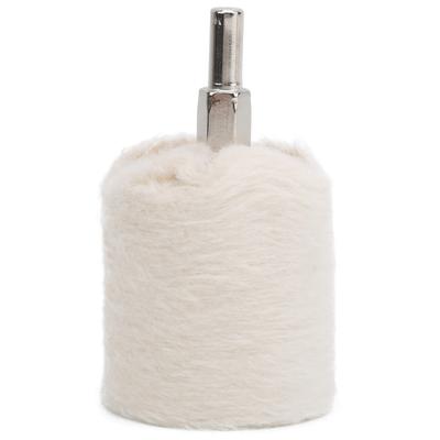 White Cloth Polishing Wheel Cylindrical Type Electric Drill Grinding Tools with Handle40mm