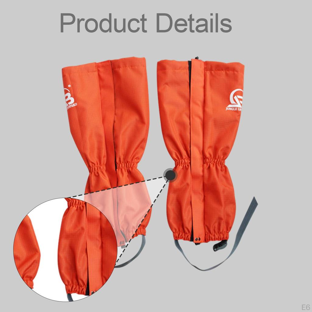 Snow Leg Gaiters Men Women Protective for Outdoor Adventures Hiking Climbing