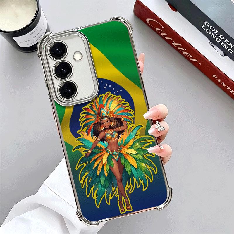 

Brazil Brazilian Flag Plating Phone Case For Samsung A17 A07 A37 A57 A16 A56 A15 A55 A14 A54 A13 A53 A26 A36 A25 A35 A24 A34 A23 Samsung A37