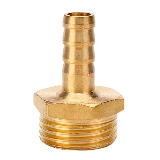 Brass Hose Barb Fittings Adapter Connector High Strength Rustproof Corrosion Resistant Hose Barb Male Fittings Accessories
