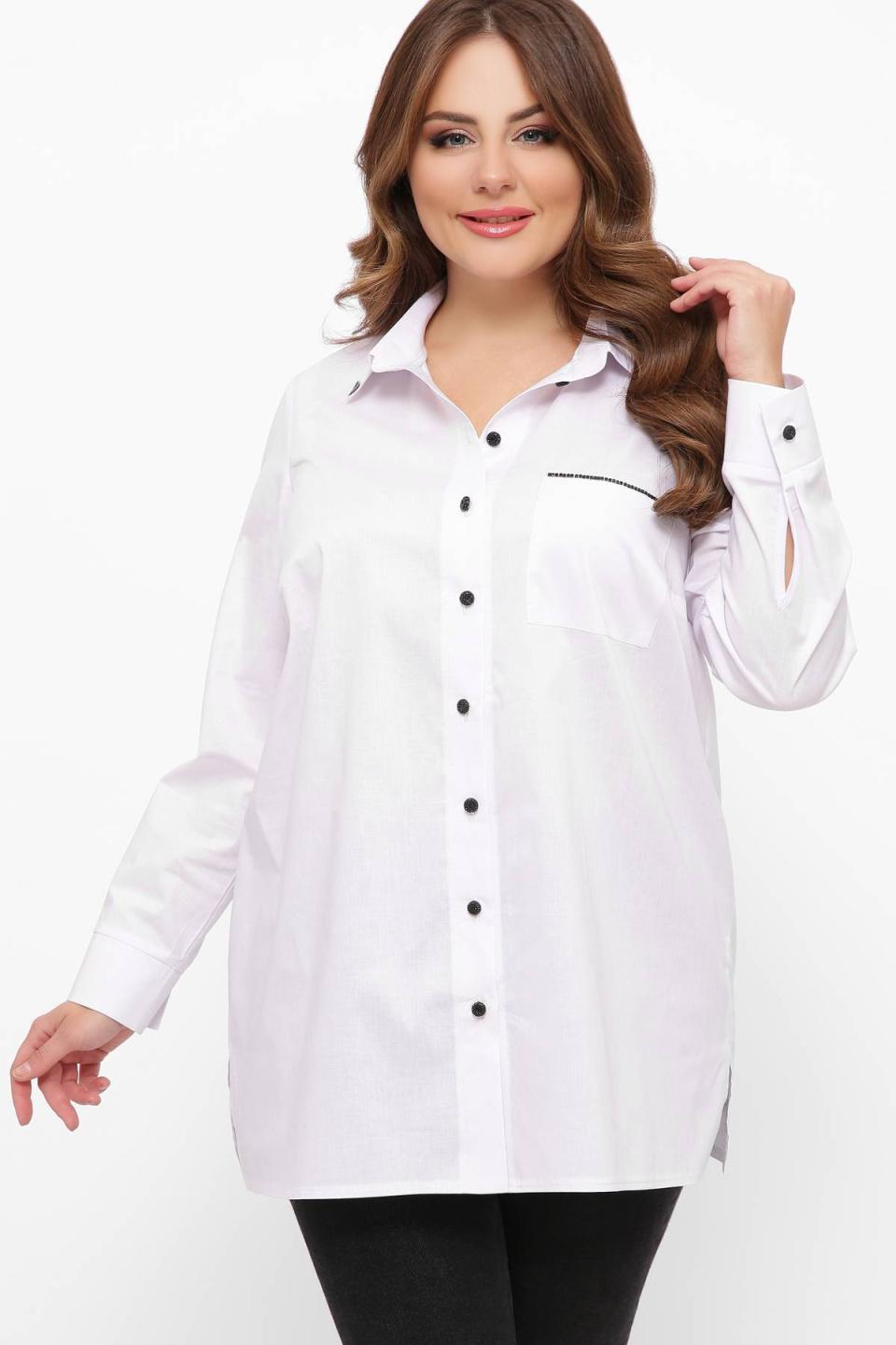 

Довга сорочка Tatiana НІКА 4XL білий