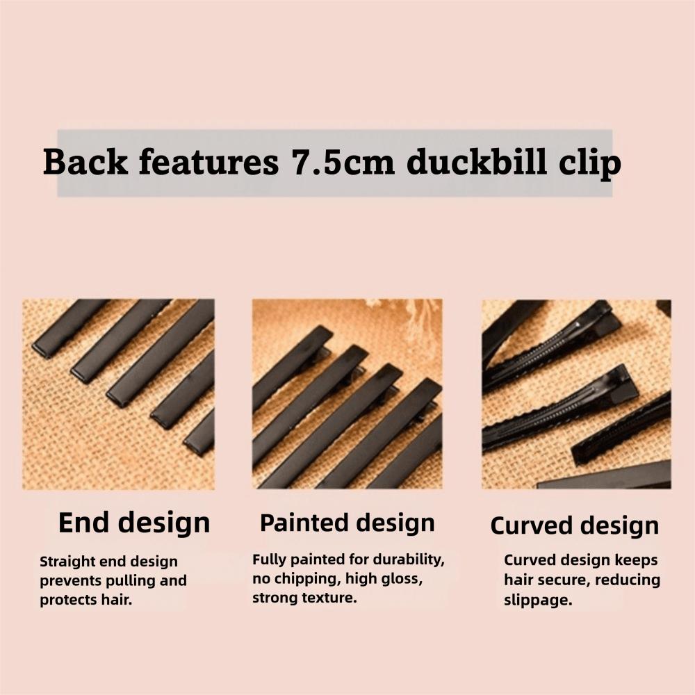 Lace Elegant Hair Clips Elegant Ribbon Bowknot Hair Clips Sweet Lace Hair Accessories  Daily Wear