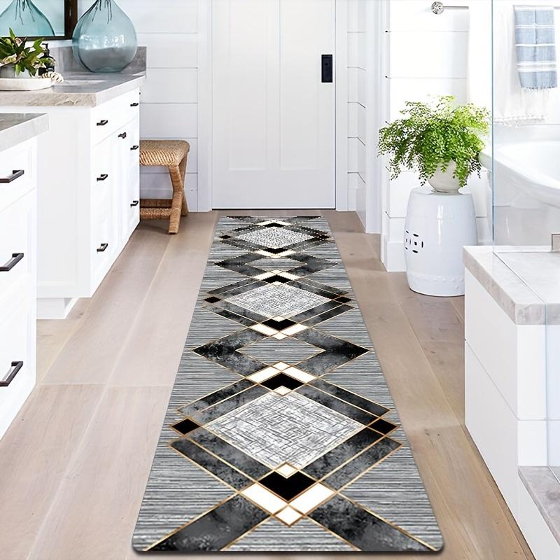 1 tapis de cuisine anti-fatigue, luxueux, imperméable, antidérapant, épais, rembourré, tapis de cuisine très résistant et confortable pour la cuisine