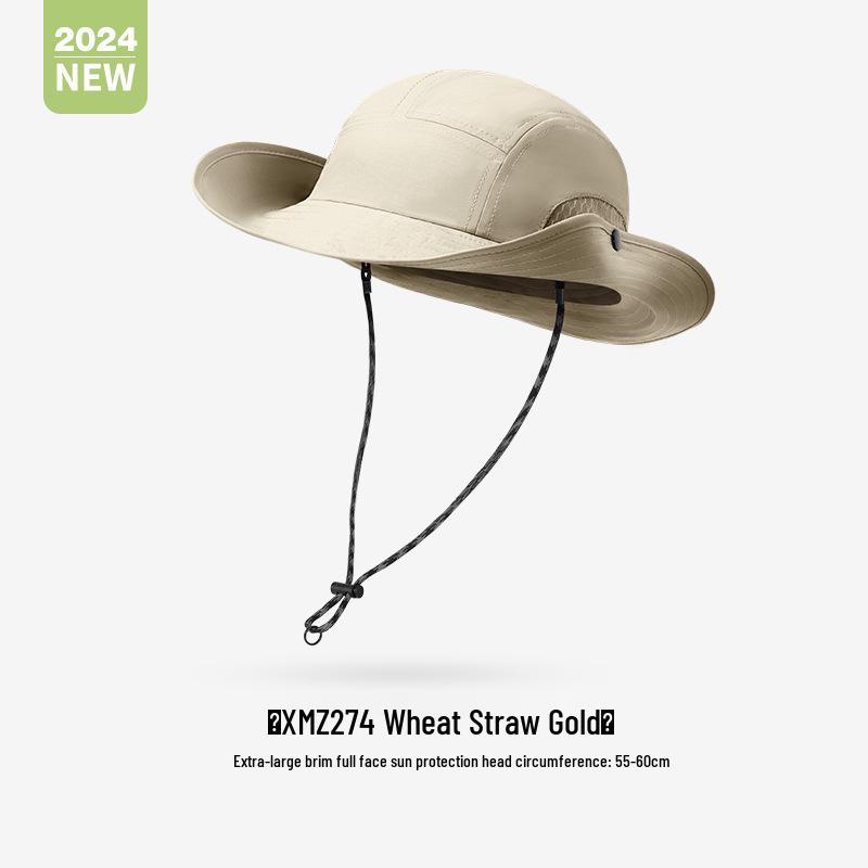Breathable Sun Protection Fisherman Hat for Men & Women - Hiking, Fishing, Outdoor, Large Brim