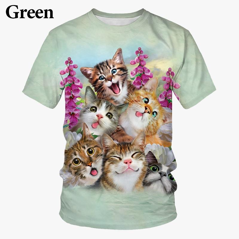 Funny Personality Cute 3d Printing Men's Short-sleeved Fashion Casual Unisex T-shirt