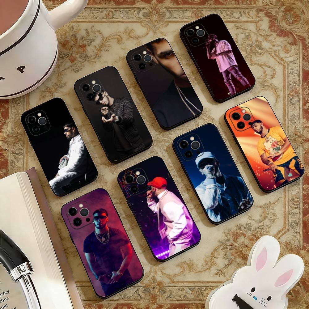 singer-Reggaeton Phone Case For iPhone 17, 16,15,14,13,12,11 Plus,Pro Max, Others Soft Black Cover
