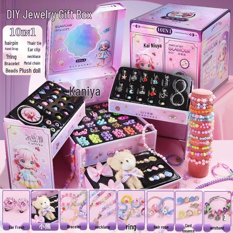 JINGRUIXIANG Kids DIY Beading Jewelry Set