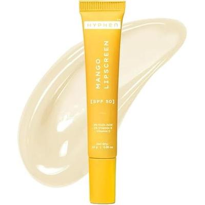 Hyphen Mango Lip Balm SPF 50 PA++++ | 2% Kojic Acid Brightening LipBalm for Dark & Pigmented Lips | 1% Vitamin E & Vitamin C- 10 G