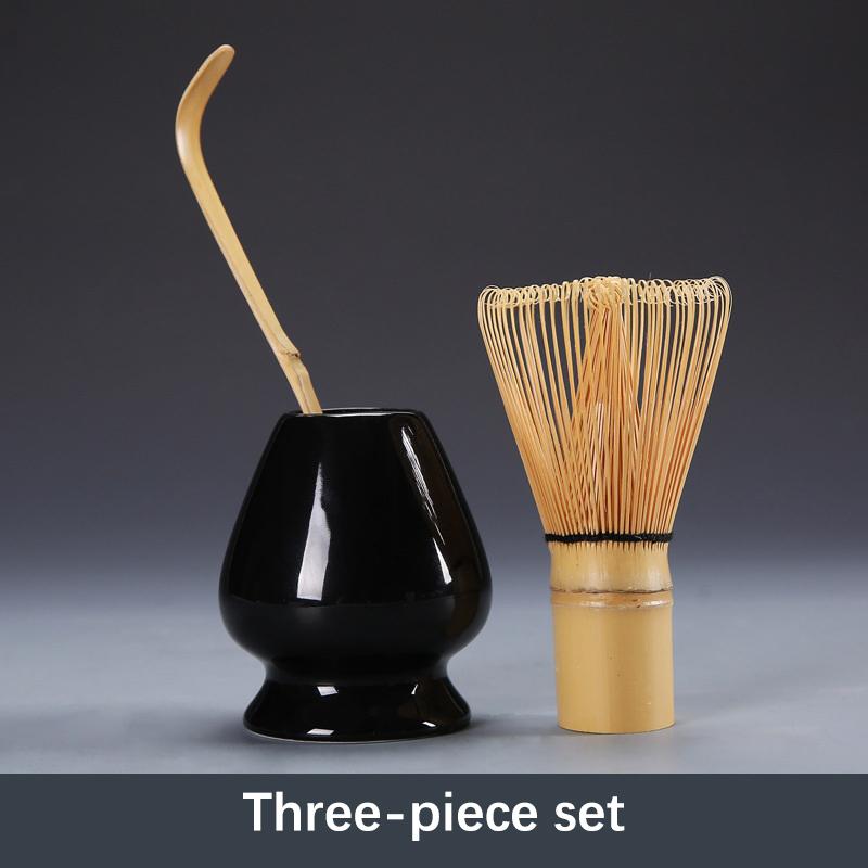 3PCS Japanese Matcha Tea Set Whisk Stand Tea Ceremony Matcha Bowl Grinder Brushes Tea Tools Holder Tea-making Tea Accessories