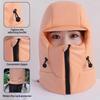 Unisex Bomber Hat Trapper Hat with Neck Warmer Bomber Hat Balaclava for Outdoor Winter Mask for Skiing Camping Hiking