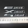 Car Styling Metal X Drive E Drive S Drive Logo Car Side Fender Rear Trunk Sticker for BMW X1 X3 X5 X6 E39 E53 E60 E90 F10 E46