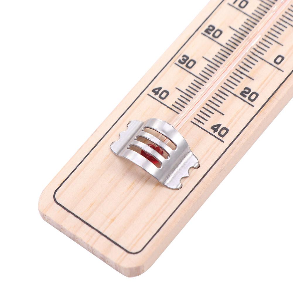 Clear Wooden Thermometer Wall-Mounted Temperature Monitor Measuring Tool Temperature Gauge  Outdoor