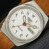 JAPAN-MADE SEIKO 5 MENS AUTOMATIC 6309A WHITE DIAL WRIST WATCH A417083-2