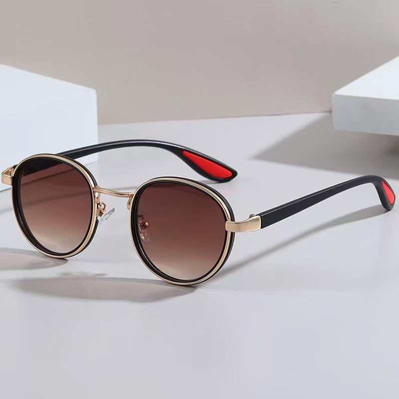 

Simple Vintage TR Frame Round Sunglasses Women Men Luxury Brand Design Retro Black Lens Round Sun Glasses Female UV400