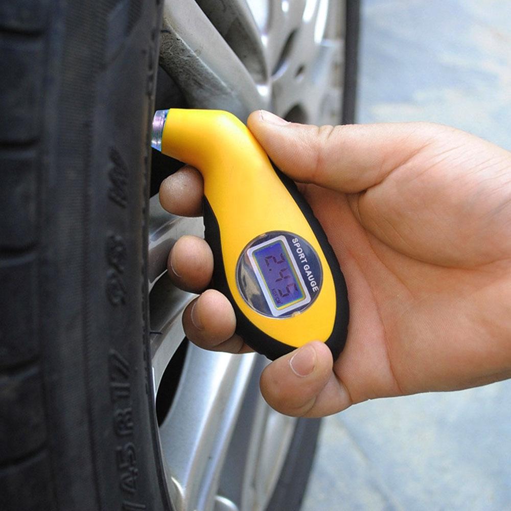 Digital LCD Car Tire Tyre Air Pressure Gauge Meter Manometer Barometers Tester Tool