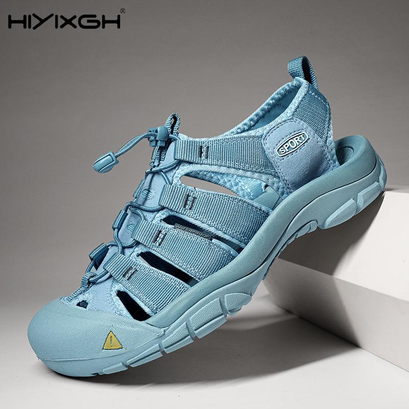 New Arrival Men Summer Shoes Breathable Leisure Walk Men's Sandals Fashion Hollow Out Mesh Shoes Quick Dry Man Wading Aqua Shoes