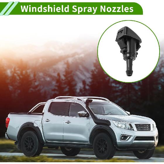 Windshield Washer Nozzle for Mitsubishi Eclipse 2006-2012 Black Front Windshield Spray Nozzles Wiper Spray Washer Jet Plastic 1 Set