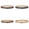 Genuine Leather Womens Summer Belt With Brass Buckle For Casual And Office Wear