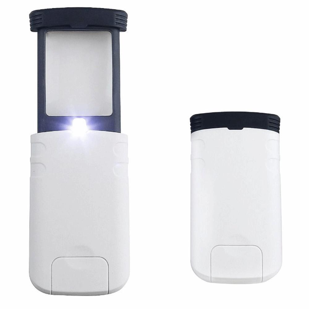 Drawable Design Pocket Magnifying Glass Rectangular Shape Lighted Magnifier  Reading Maps