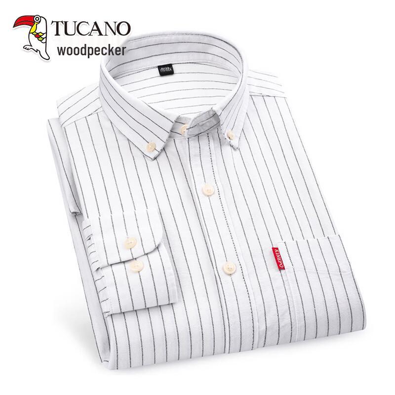 TUCANO Men s 100% Cotton Long Sleeve Oxford Shirt 44