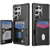 Flip Card Slot Holder Wallet Phone Case For Samsung Galaxy S21 S22 S26 Ultra S25 Edge S24 Plus S23 FE A57 A37 A17 Armor Cover