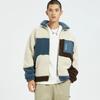 Li-Ning BadFive Basketball Series Plush-Lined Warm Color-Block Loose Jacket Men Jacket Fog-Khaki Limestone-Blue Umber AFDR703-1