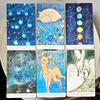 Think Oracle Deck 12*7cm 35 Hand-Painted Cards for Intuition & Emotional Resilience,double-embossed Cardstock