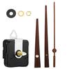 1 Set Clock Accessories Mute Repair Parts Decorative Quartz Clock Mechanism Movement Pointer Long Shaft DIY Kit for Home