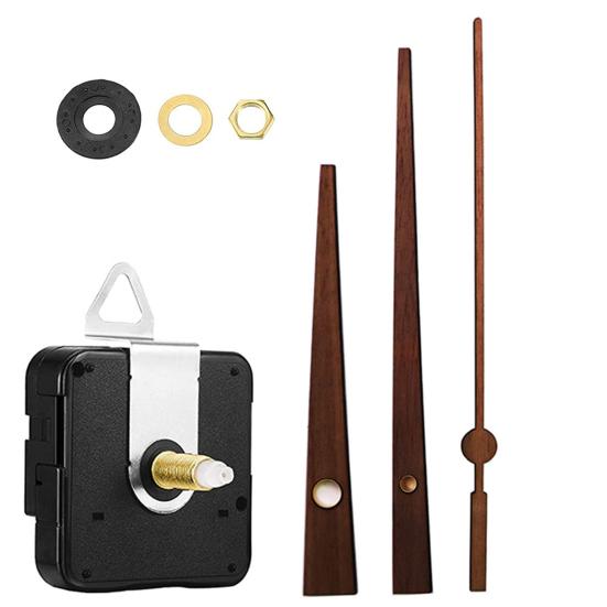 1 Set Clock Accessories Mute Repair Parts Decorative Quartz Clock Mechanism Movement Pointer Long Shaft DIY Kit for Home