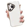 Applicable To Huawei Pura70 Mobile Phone Case Lens All-inclusive Straight Edge Electroplating Pura70ultra Solid Color Soft Case Anti-drop