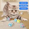 Plüsch-Katzen-Spielzeugball mit integrierter Glocke, weiche Macaron-Bälle, bissfeste Katzen-Kauspielzeuge für Wohnungskatzen und Kätzchen