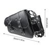 Motorcycle Side Saddlebags Side Bag Saddle Storage For Motorbike Waterproof Leather Motorcycle Side Tool Bag With Bottle Holder