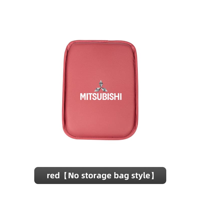 Leather Car Armrest Box Pad Auto Armrest Mat Car Interiors For Mitsubishi Eclipse Lancer Outlander Pajero ASX I200 Space Delica