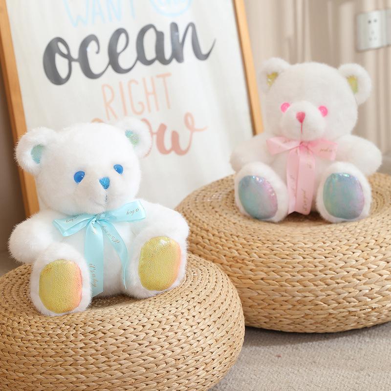 Girly Heart Pink Sitting Bear Teddy Bear Doll Plush Toy Hug Bear Doll Children's Soothing Ragdoll