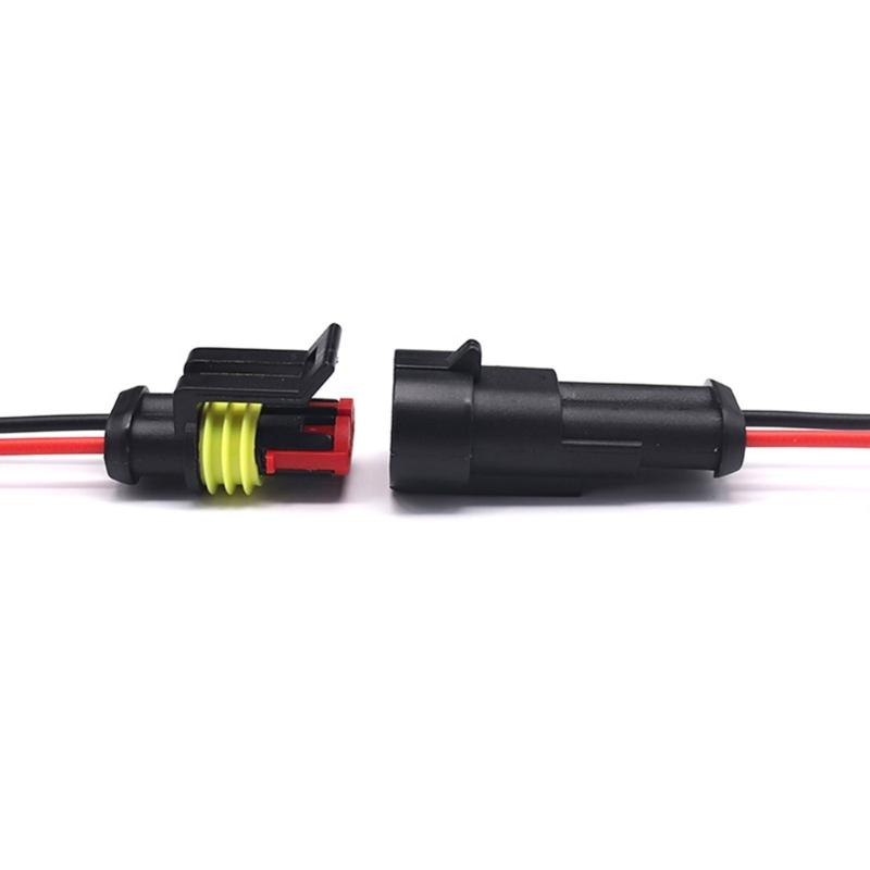 5Pcs Automotive Connector Male Female Electrical Connector Plugs with Wire for Car Truck Boats Other Wire Connection