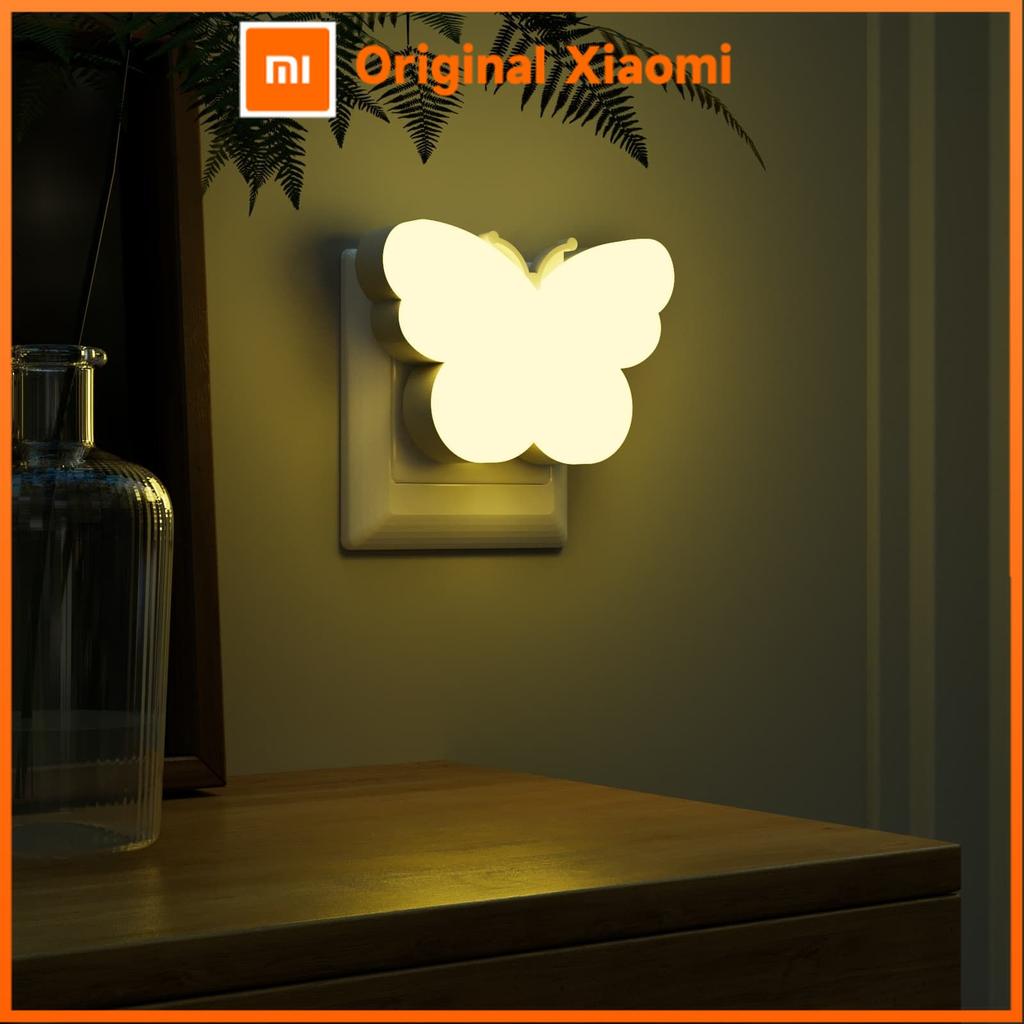 Xiaomi Butterfly Shape Night Lights LED Light Sensor Night Lights Plug in Auto on/Off for Kids Bedroom Stair Hallway Bedhead Night Lamp