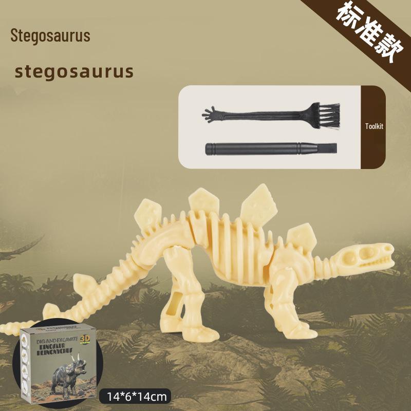 Dinosaur Fossil DIY Excavation Toy - Educational Handmade Archaeology Kit for Kids